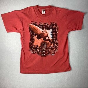 Vintage Fruit of the Loom Surf Shirt Mens XXL Y2K Skate Tiki Made in USA